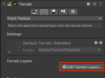 Edit Terrain Layers