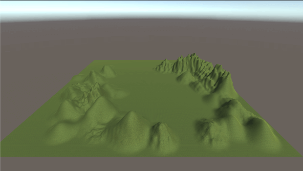 Terrain に色が付いた参考画像