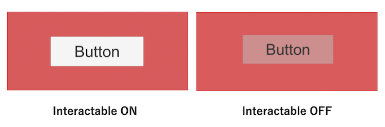 uGUI ボタンの Interactable の ONとOFF