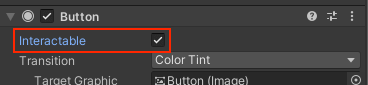 uGUI ボタンの Interactable