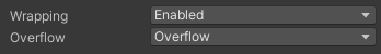 TextMesh Pro の Wrapping と Overflow 設定