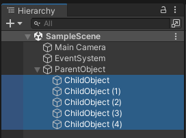 Unityの子オブジェクト