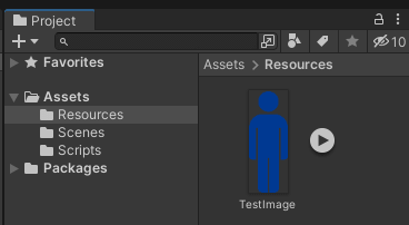 Resourcesフォルダに画像を追加